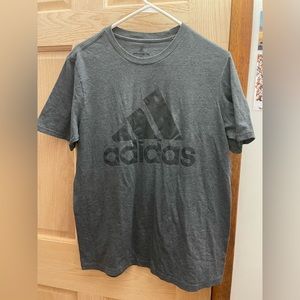 Adidas Logo Gray Tshirt